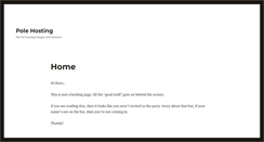 Desktop Screenshot of pole-hosting.com