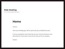 Tablet Screenshot of pole-hosting.com